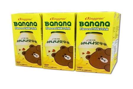香蕉牛奶在韩国卖多少钱一瓶自己回答别复制